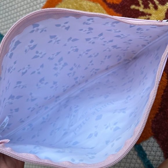 Kate Spade Large Canvas Floral Print Zip Pouch - Picture 11 of 14